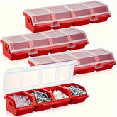 eprolo multi-compartment screw organizer box with multiple small storage compartments for screws and hardware.