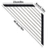 Foldable stainless steel triangle dish rack by eprolo, designed for kitchen sink storage and sponge organization.