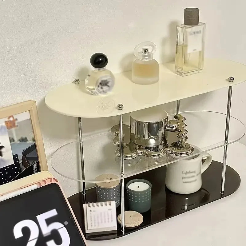 Ins Style Acrylic Storage Rack Desktop Organiz Decorative Shelf
