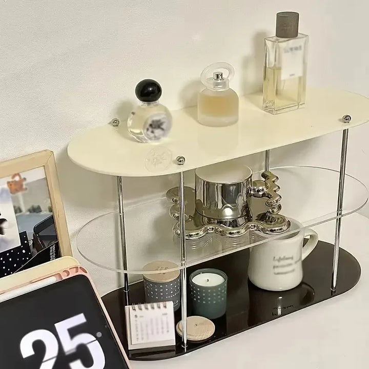 Ins Style Acrylic Storage Rack Desktop Organiz Decorative Shelf