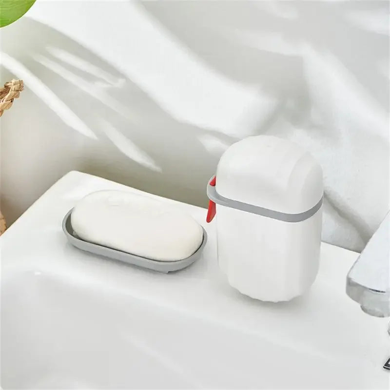 Eprolo portable soap dish with sealed waterproof storage box for travel, featuring a compact, leak-proof design for convenient use.