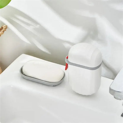 Eprolo portable soap dish with sealed waterproof storage box for travel, featuring a compact, leak-proof design for convenient use.
