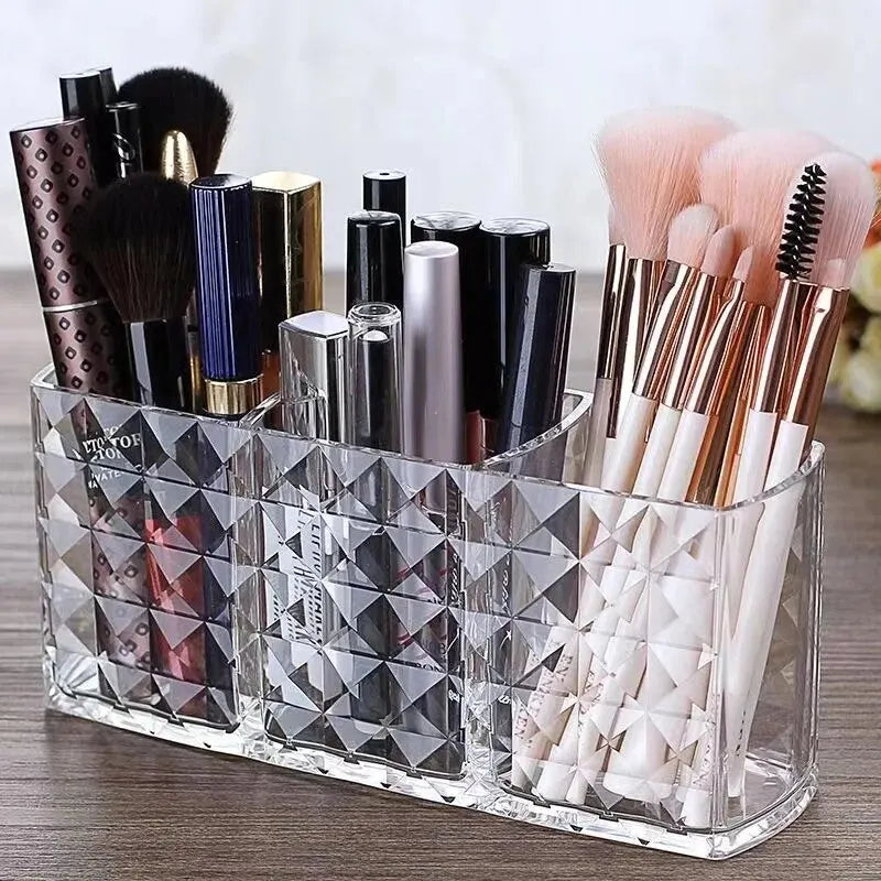 1Pcs/2Pcs Diamond Patterned Mirror Cabinet Storage Box, Storage Rack