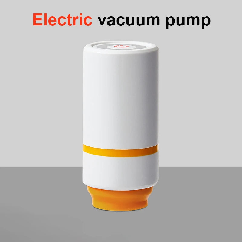 Eprolo plastic vacuum-sealed electric coffee container with clear lid and digital display for fresh, airtight coffee storage