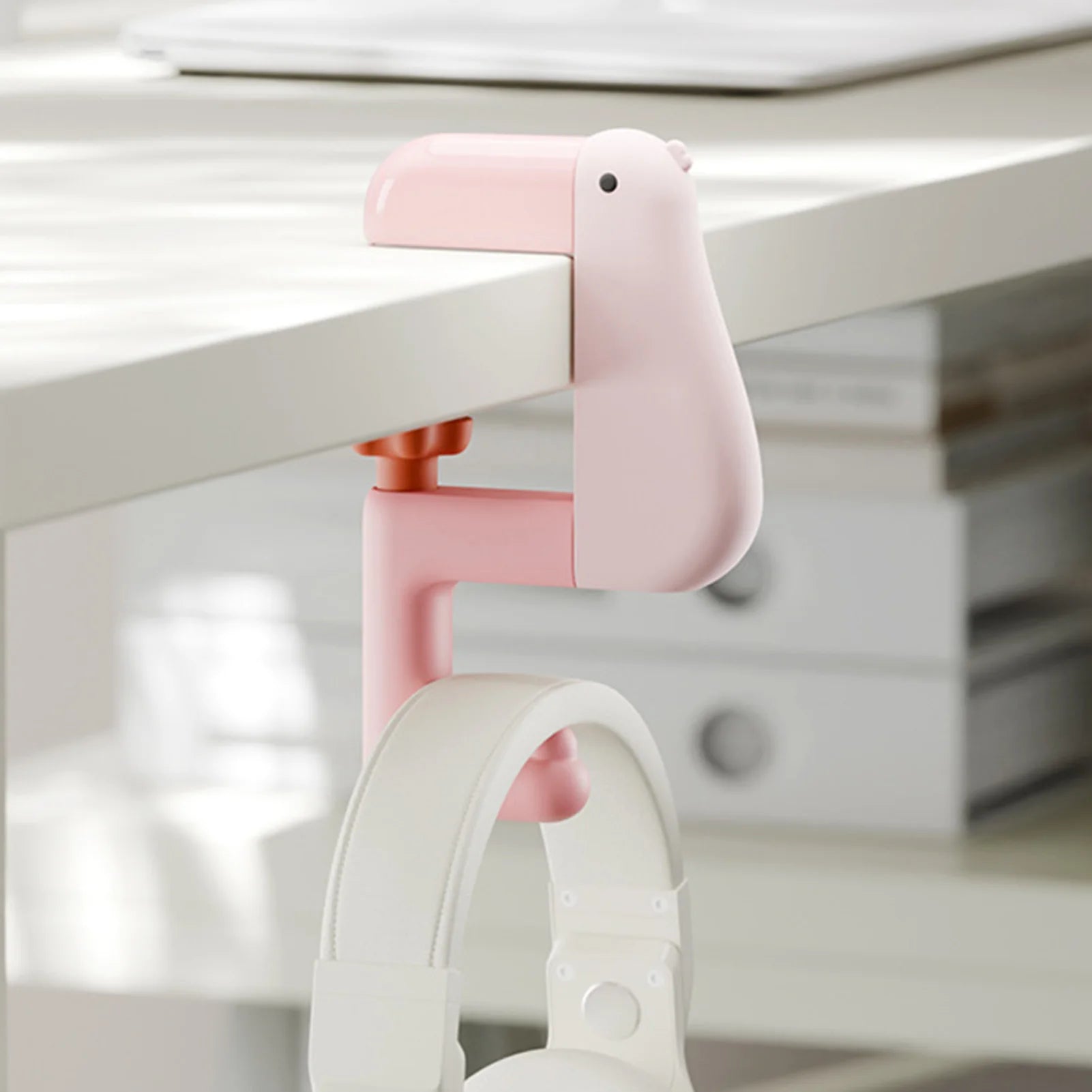 Desk Side Backpack Hook Cute Duck Shapes Bookbag Hook Multifunctional