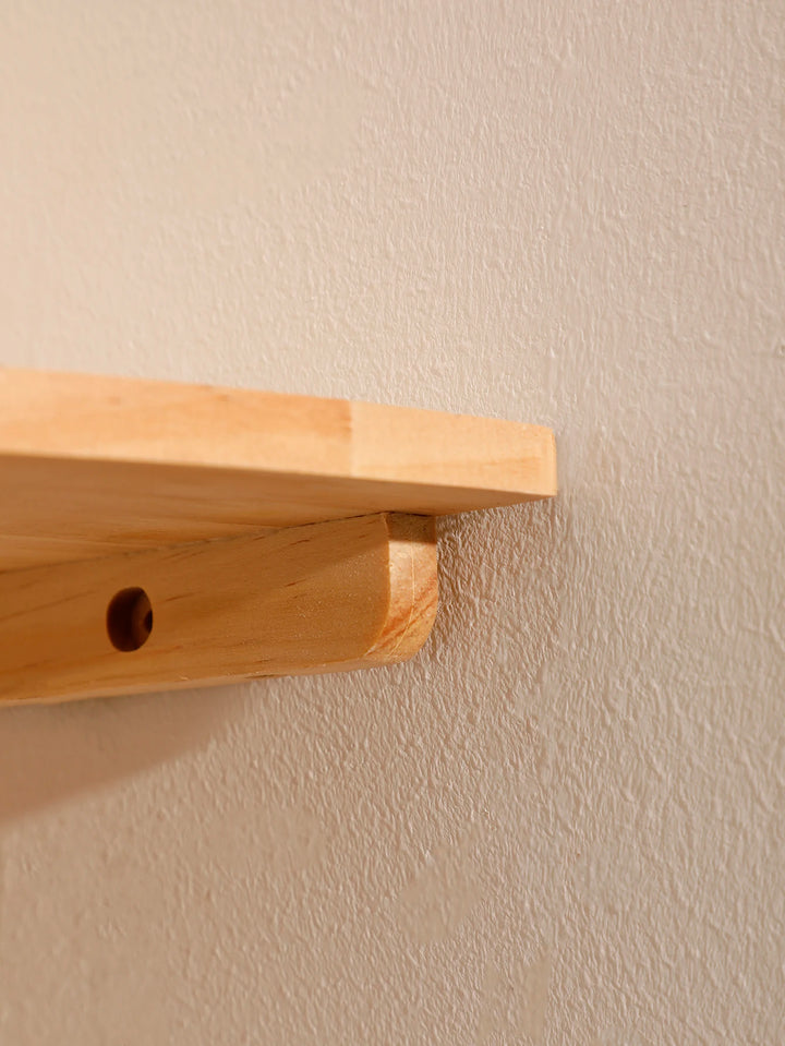 Wall Corner Shelves Wood Floating Wall Shelf Round End Corner Shelf