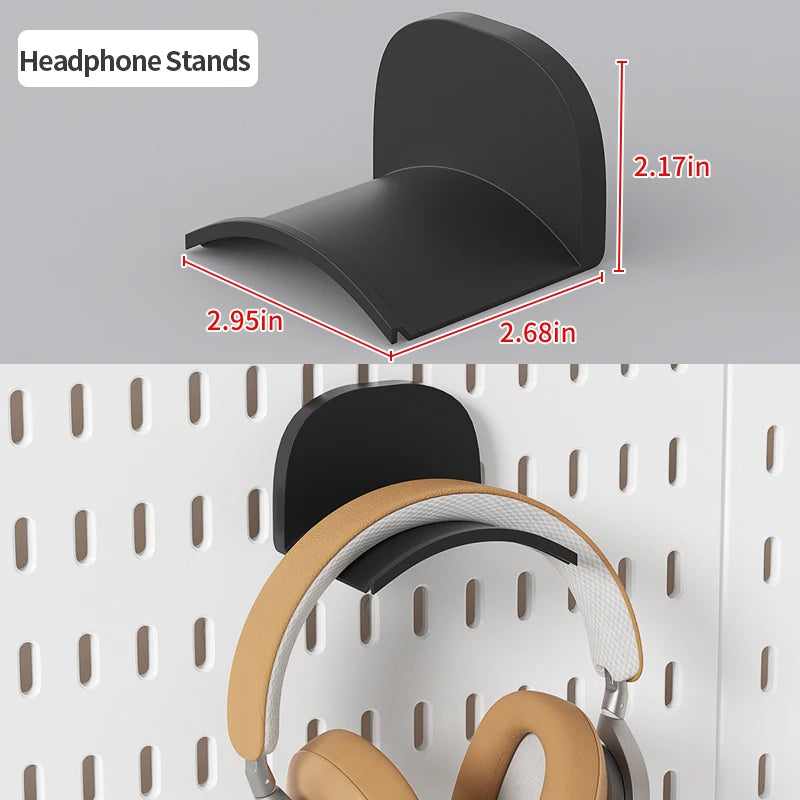 Home & Office Desktop Pegboard: Height-Adjustable Standing Storage Rack