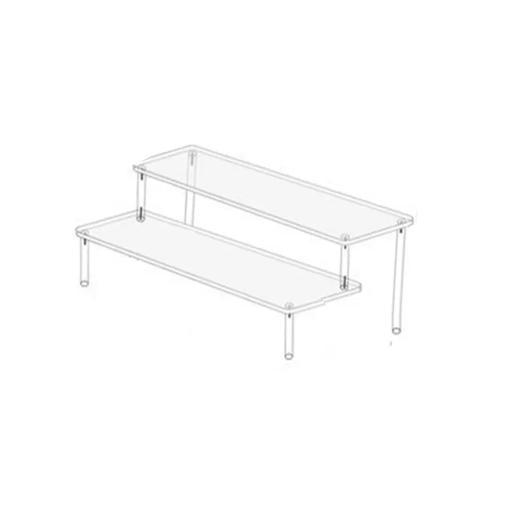 Tier Organizer Box Multi-layer Acrylic Display Stand - Transparent Storage Rack