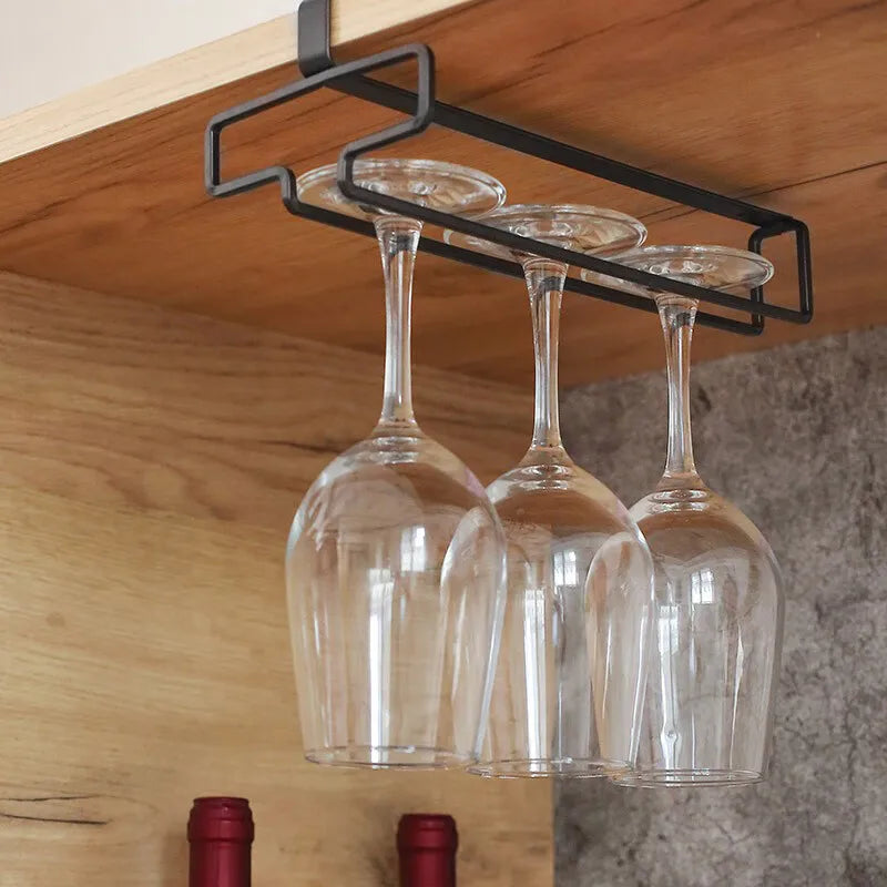 Hanging Red Wine Glass Storage Rack, Home High Footed Cup Storage Rack