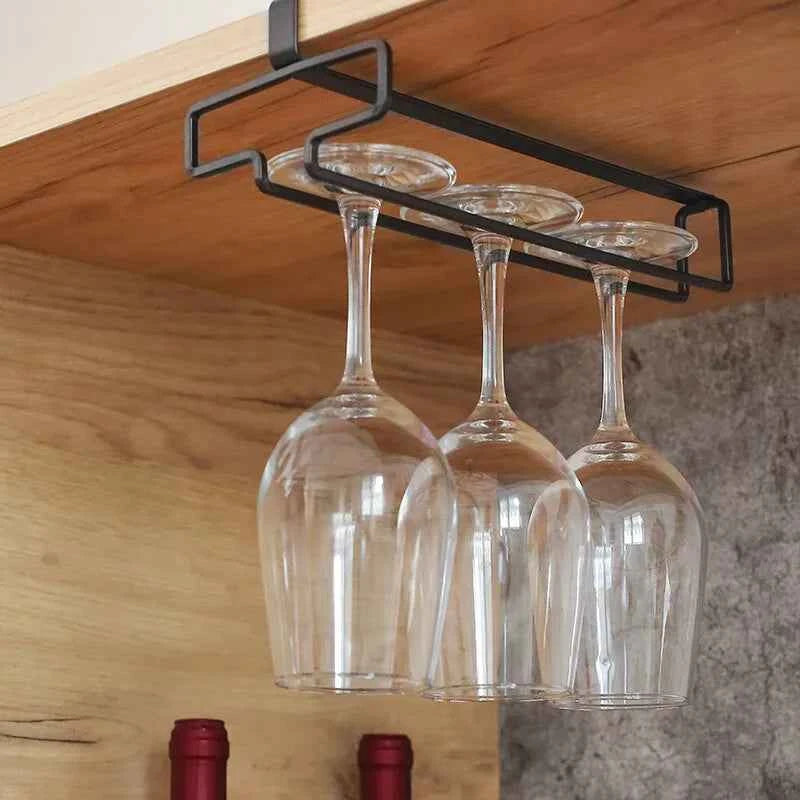 Hanging Red Wine Glass Storage Rack, Home High Footed Cup Storage Rack