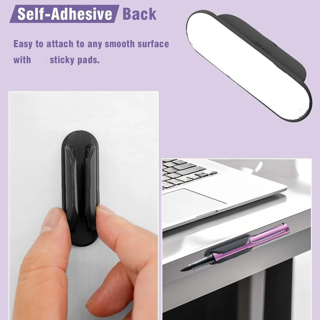Creative Self-Adhesive Pencil Holder Pen Rack Anti-Lost Anti-Fall Storage