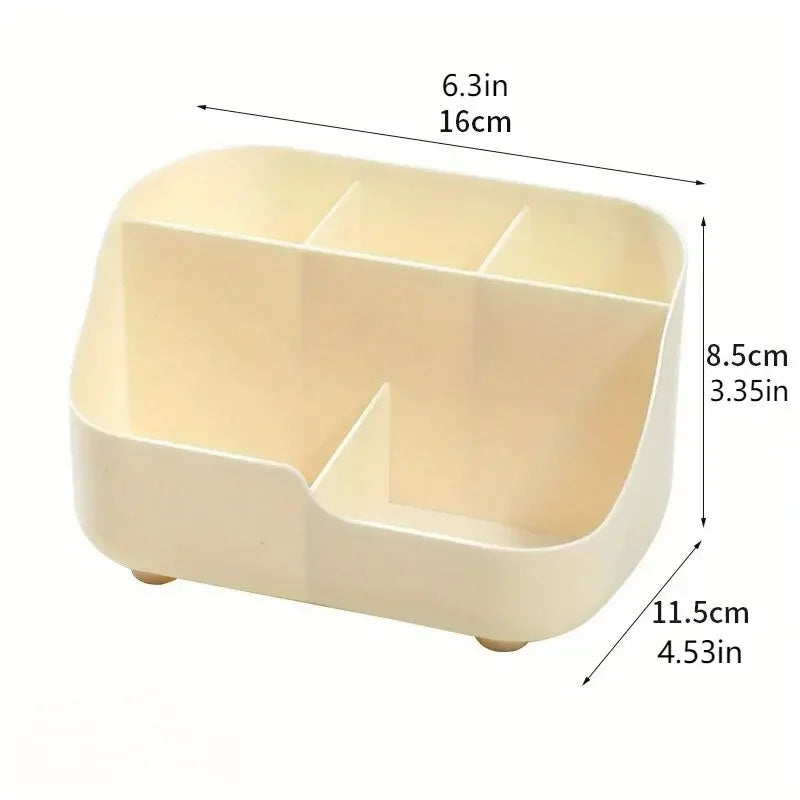Large Capacity Desktop Storage Box Five-Compartment Desktop Organizer