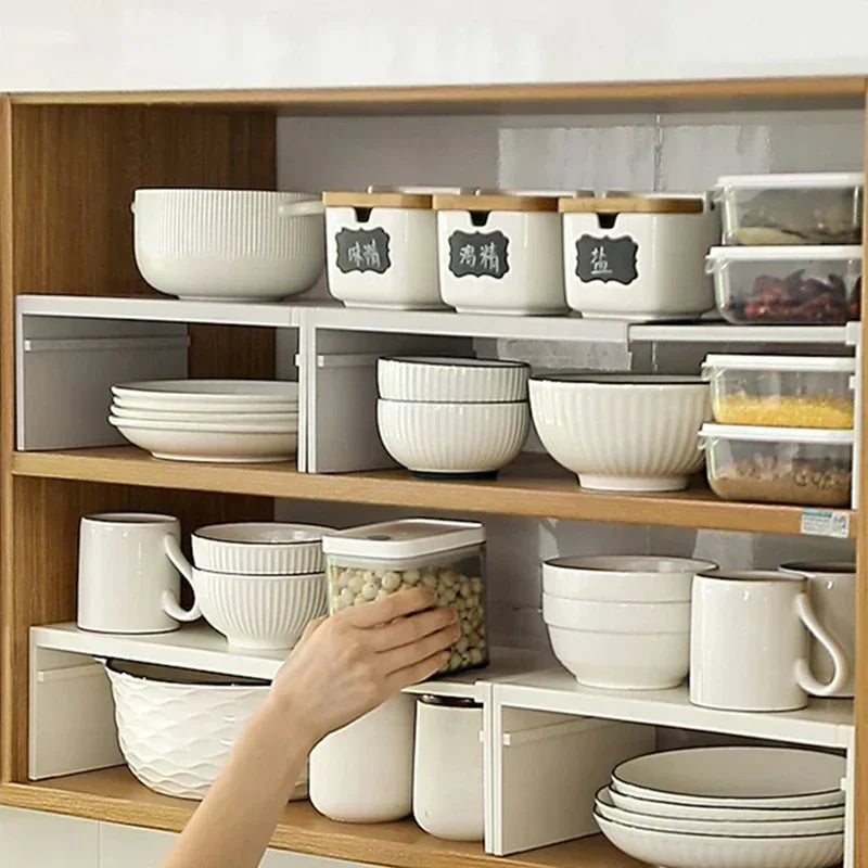 Kitchen Cupboard Organizer Retractable Cabinet Shelf Seasonin Spice Rack