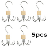 Eprolo 360° rotating belt hanger hook, durable belt rack organizer with swivel design for easy belt storage and access.