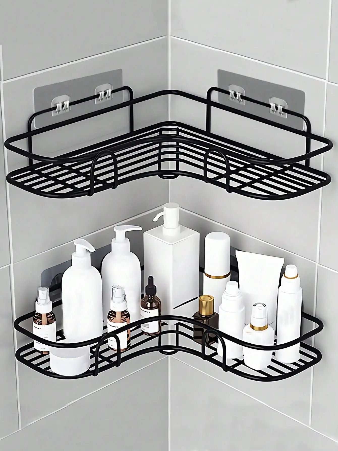 Triangle shelf, no-drill bathroom shelf, triangle stand, washbasin shelf