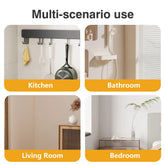 Eprolo triangle bathroom shelf with no-drill design, wall-mounted washbasin stand, modern no-drill bathroom storage.