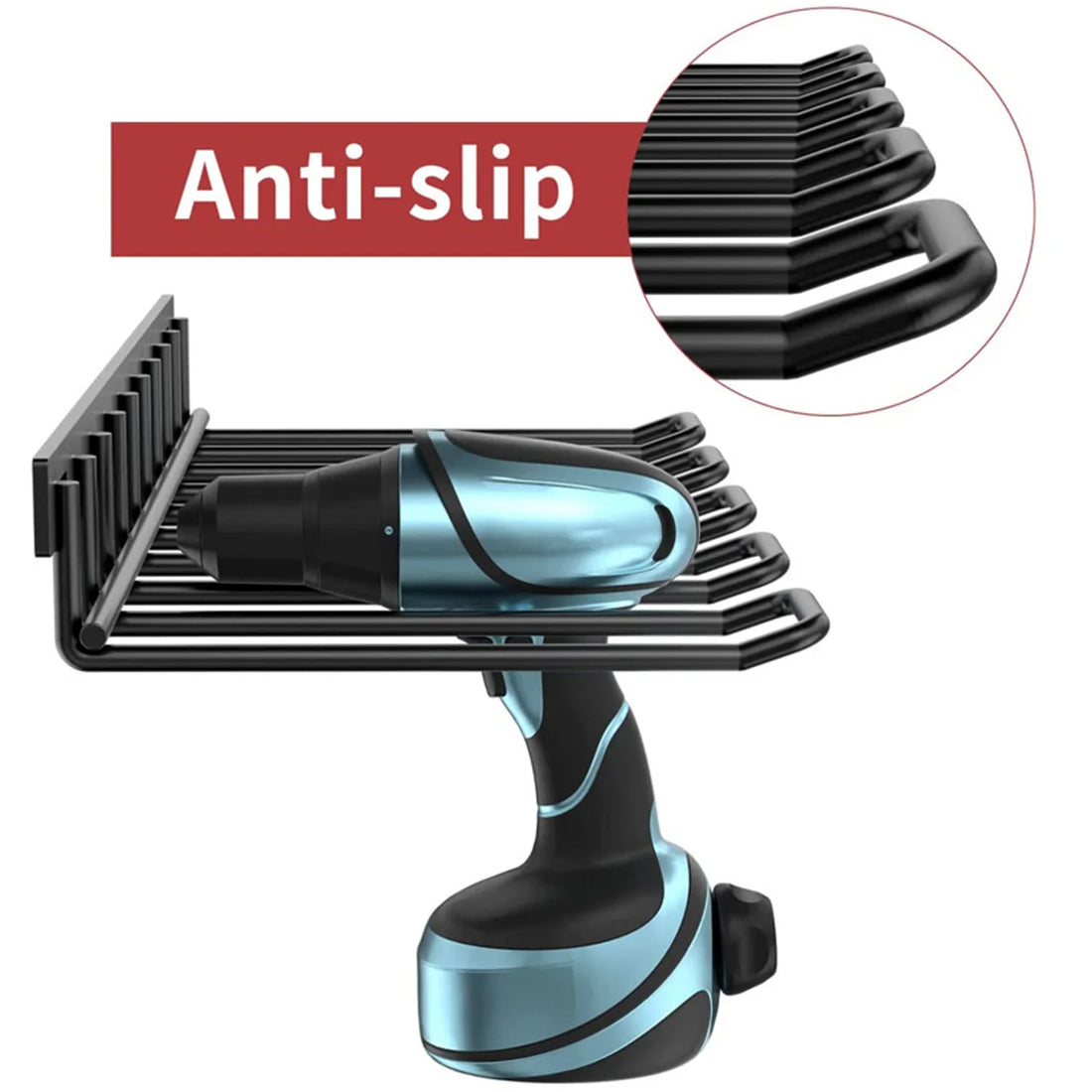 Power Tool Rack Electric Drill Holder Wall Mount Organizer Wrench Tool