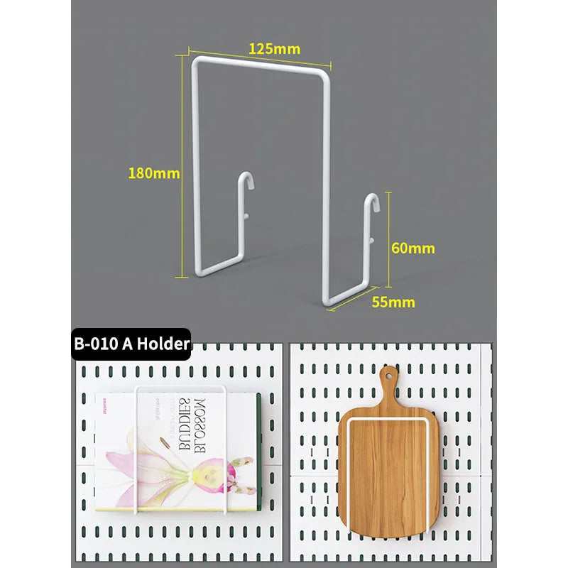 Home & Office Desktop Pegboard: Height-Adjustable Standing Storage Rack