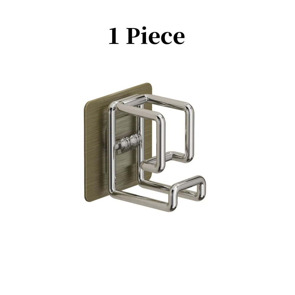 1/2/4/6Pcs Stainless Steel Washbasin Hook Multifunction Punch-free Bathroom