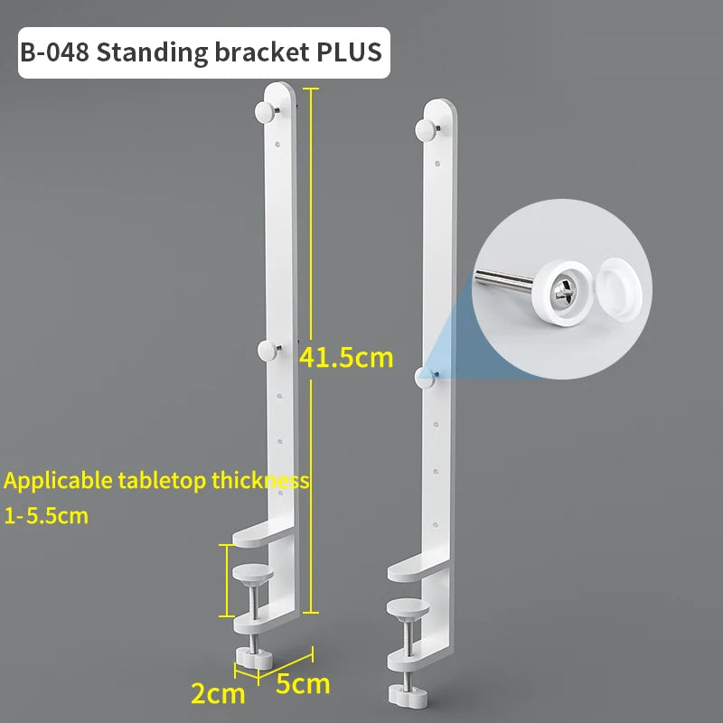 Home & Office Desktop Pegboard: Height-Adjustable Standing Storage Rack