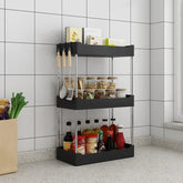 eprolo 1Pc kitchen spice storage rack with multiple compartments for organizing spices and kitchen essentials.