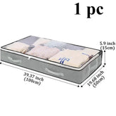 Eprolo dustproof under bed storage box with reinforced handles, available in 1, 2, or 3-piece sets, made of durable fabric.