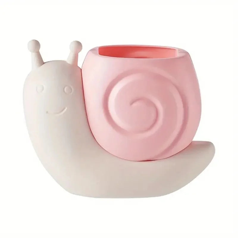 1Pc Snail-Shaped Pen Holder ABS Multi-Functional Desk Organizer