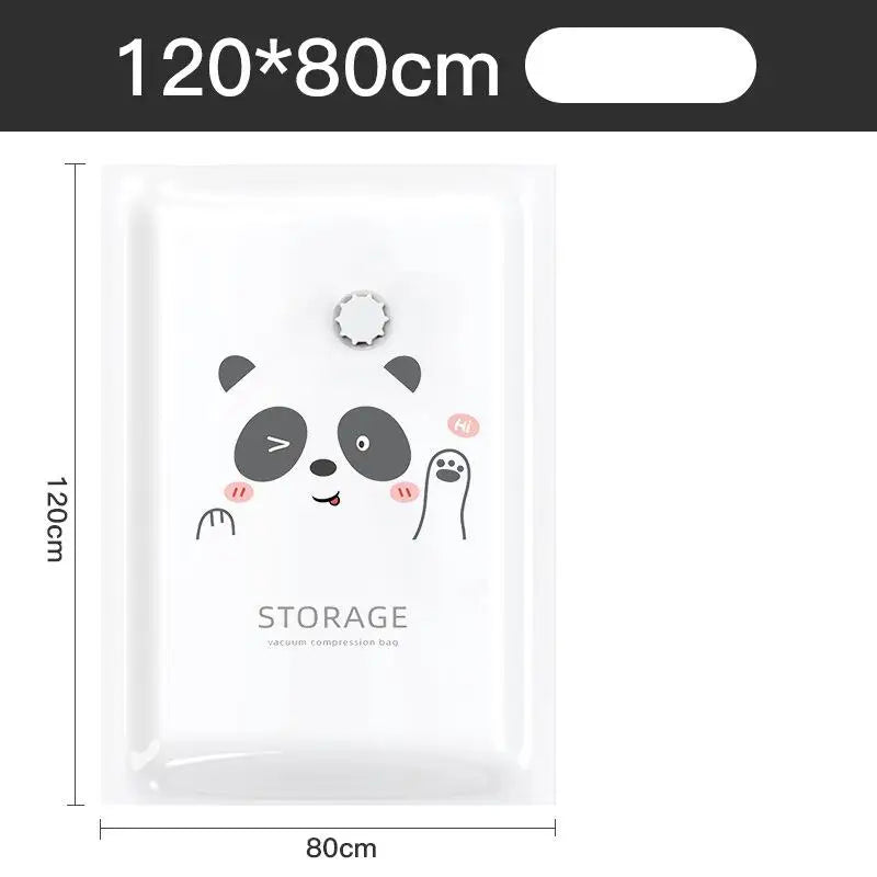 Reusable Vacuum Bag and Pump Cover for Clothes Storing Large Plastic Container