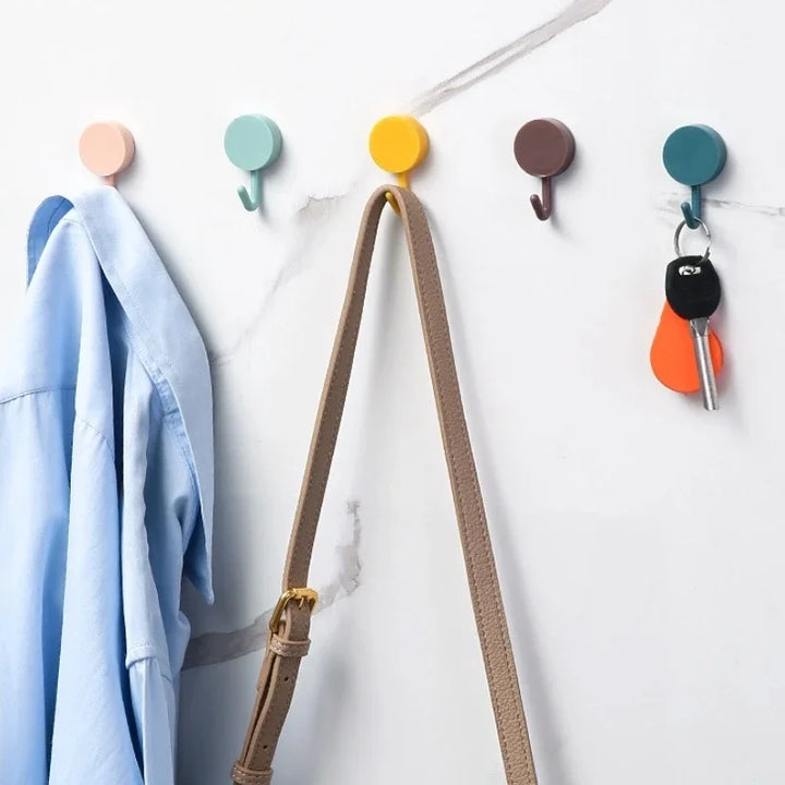 10 random dopamine-colored hooks, suitable for kitchen doors, bedrooms