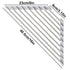 Foldable stainless steel triangle dish rack by eprolo, designed for kitchen sink storage with draining and sponge organization features.