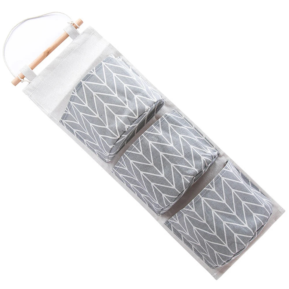 3 Pockets Hanging Organizers Waterproof Hanging Storage Bag Wall Mounted Closet Organizer Bear Flamingo Sundries Bags Home Decor