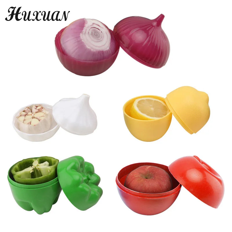 Onion Garlic Tomatoes Lemon Green Pepper Fresh Storage Kitchen Containers