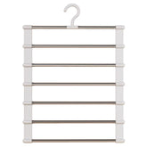 Eprolo foldable pants hanger with multi-layer design and non-slip clips for space-saving closet organization