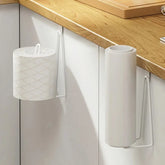 Eprolo stainless steel wall-mounted toilet paper holder with no drill design, space-saving and sleek bathroom accessory.