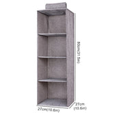 Cotton linen hanging storage bag with drawer-style compartments, ideal for wardrobe organization by eprolo