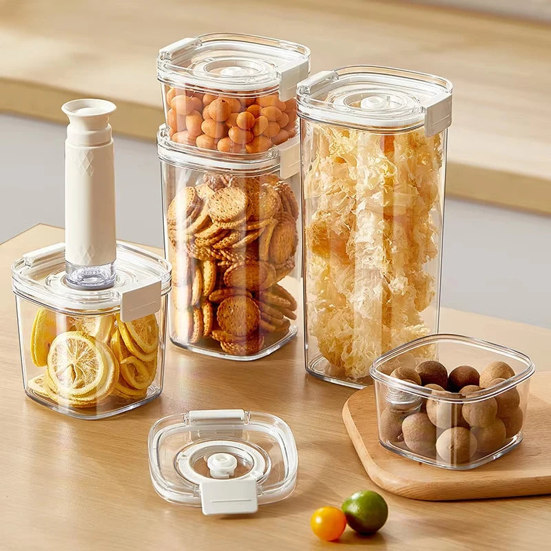 Eprolo plastic vacuum sealed coffee container with electric pump for maintaining freshness and airtight storage.