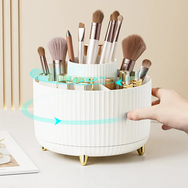Storage Box 360 Rotating Cosmetic Organizer Large Capacity