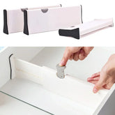 eprolo 4-pack adjustable drawer dividers organizer with retractable design for customizable kitchen or office storage.