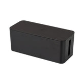 eprolo wooden cable storage box with dustproof cover and power line organizer for home chargers and sockets.
