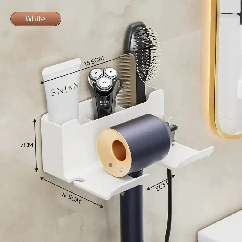 Hair Dryer Holder Wall Dryer Cradle Straightener Stand Hairdryer Organizer