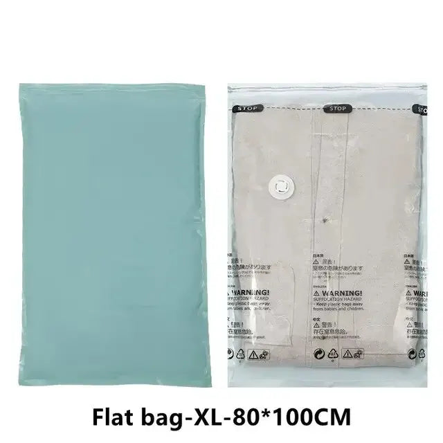 1pc No Need Pump Vacuum Bags Large Plastic Storage Bags