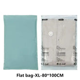 Eprolo 1pc large no-need pump vacuum storage bag with plastic design, ideal for space-saving clothing and bedding organization.