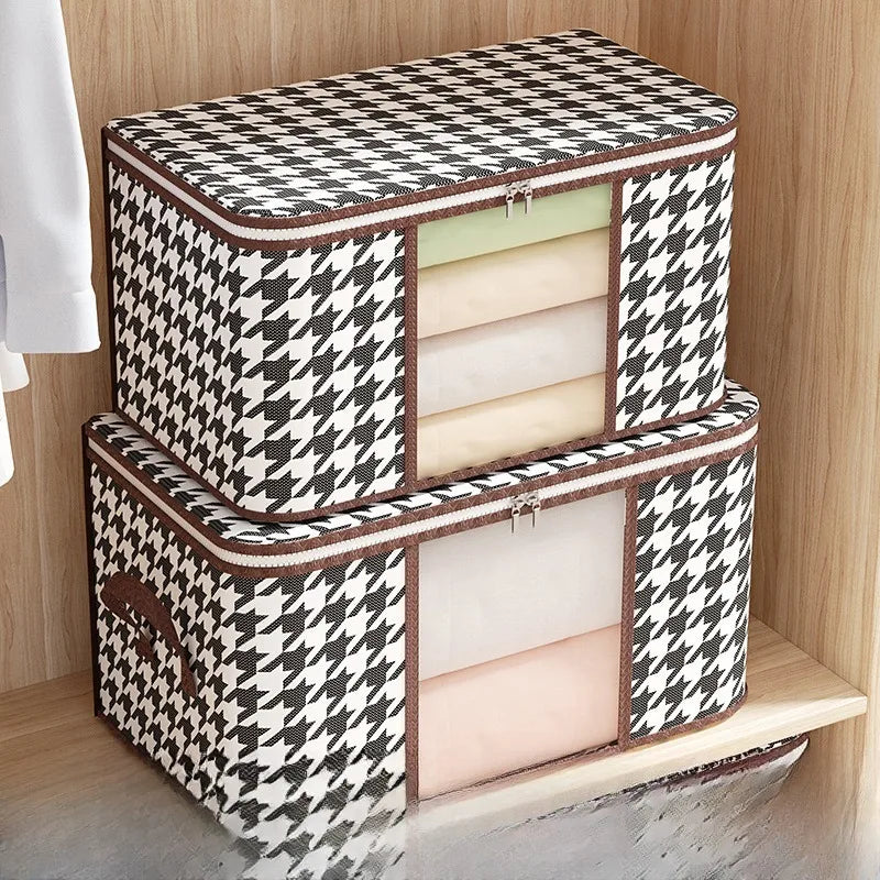 New style Houndstooth Storage Visual Portable Quilt Bag Multifunctional
