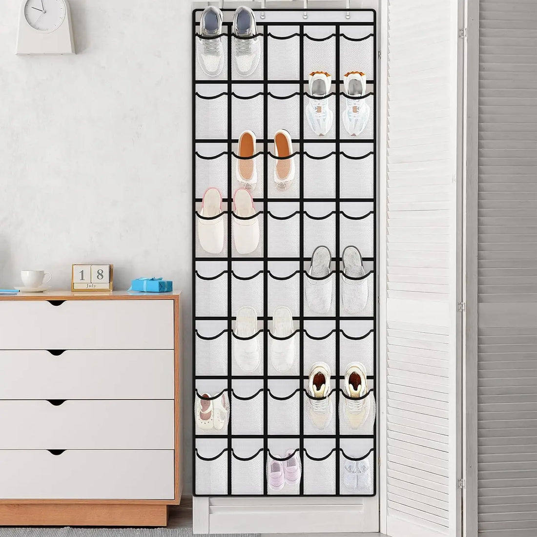 Pockets Over The Door Shoe Organizer Hanging Shoe Storage Rack