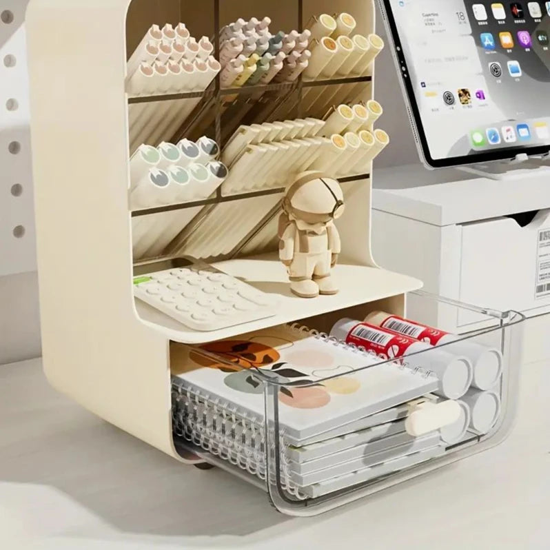 Multi-Layer Desk Organizer Large Capacity Office Accessories Holder