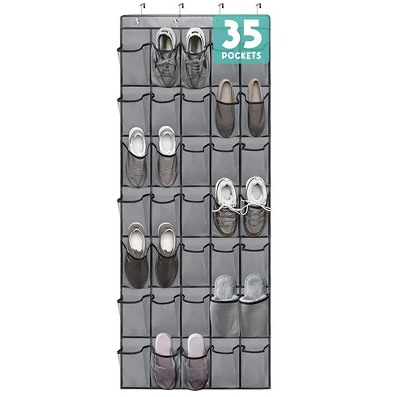 Pockets Over The Door Shoe Organizer Hanging Shoe Storage Rack