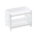 eprolo minimalist desktop double-layer storage rack for organizing stationery and household items on a clean, modern surface