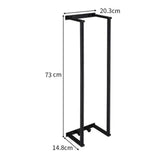 Wall-mounted eprolo bathroom towel rack for rolled towels, featuring multiple bars for organized towel storage.