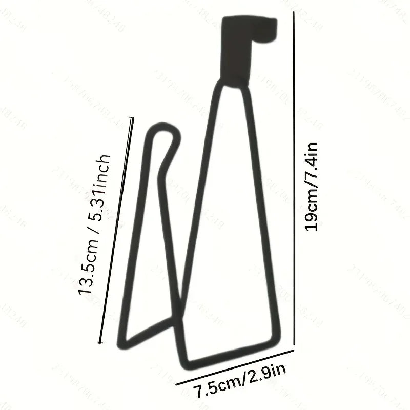 Stainless Steel Wall-Mounted Toilet Paper Holder - No Drill Space-Saving Design