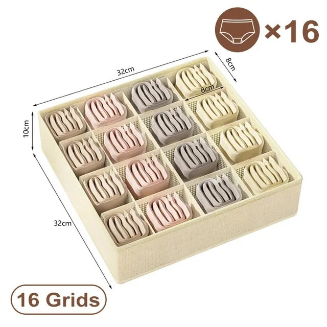 Underwear Organizer Bra Storage Box Panties Socks Storage Boxes